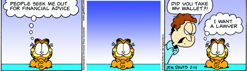 Illustration for article titled (Not)Jim Davis sort of Translates the Mueller Report into Garfield Strips so You're Entertained